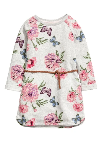 Светло-серое платье H&M (61627903)