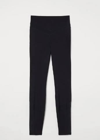 Черные демисезонные леггинсы H&M