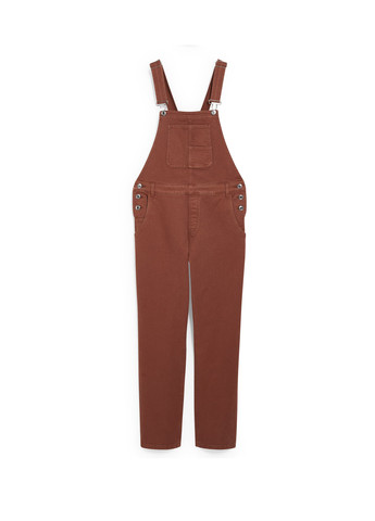 Комбинезон C&A комбинезон-брюки однотонный коричневый денил хлопок