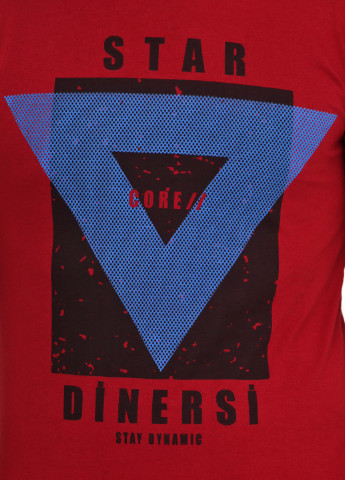 Бордовая футболка Dinersi