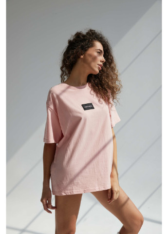 Розовая летняя футболка пэрин MANDARIN