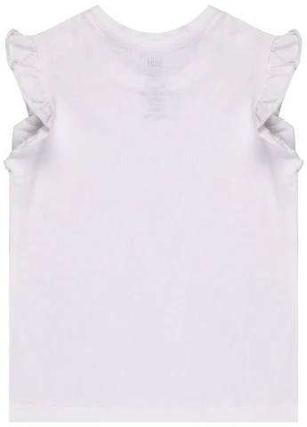Белая летняя футболка H&M