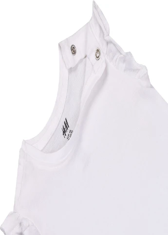 Белая летняя футболка H&M