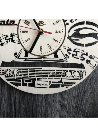 Стильний годинник з дерева настінний "Chevrolet Impala" 7Arts (253567827)