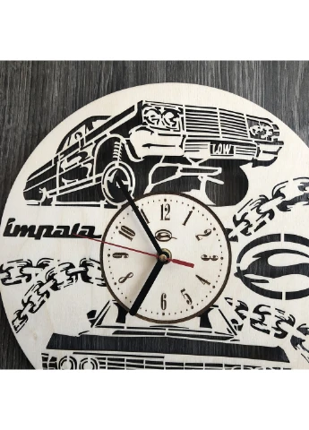 Стильний годинник з дерева настінний "Chevrolet Impala" 7Arts (253567827)