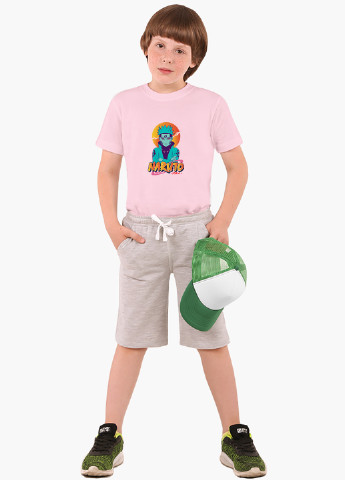 Рожева демісезонна футболка дитяча наруто узумакі (naruto uzumaki) (9224-2631) MobiPrint