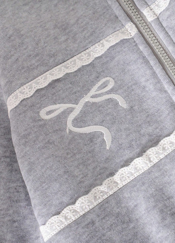 Сірий демісезонний костюм (кофта, штани) брючний SHEIN