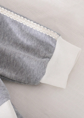 Сірий демісезонний костюм (кофта, штани) брючний SHEIN