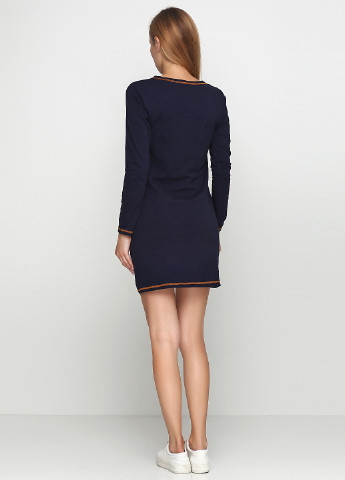 Темно-синее кэжуал платье Katre с надписью