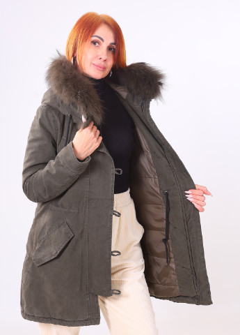 Оливкова (хакі) куртка Yuko