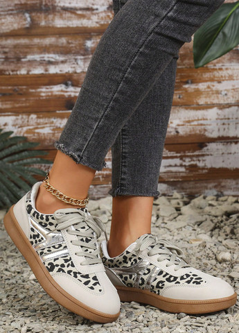 Кроссовки SHEIN серо-бежевые демисезоны (357971781)