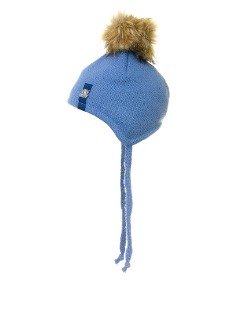 Шапка Klimani шапка ушанка однотонная светло-синяя кэжуал шерсть, акрил