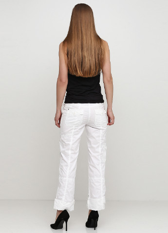 Белые кэжуал летние карго брюки Tom Tailor
