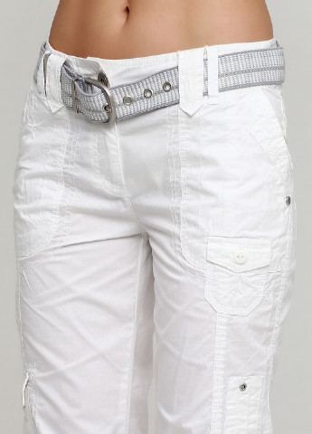 Белые кэжуал летние карго брюки Tom Tailor