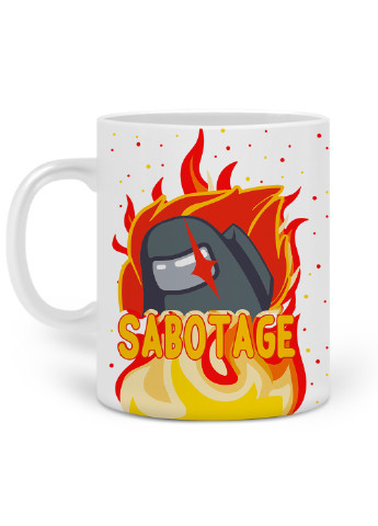 Кружка Амонг Ас (Sabotage Among Us) 330 мл Чашка Керамическая (20259-2426) MobiPrint (219778357)