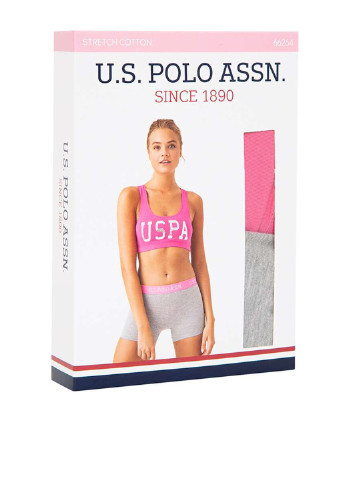 Фуксиновый демисезонный комплект (топ, шорты) U.S. Polo Assn.