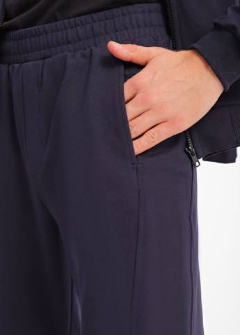Темно-синие спортивные демисезонные зауженные брюки Promin