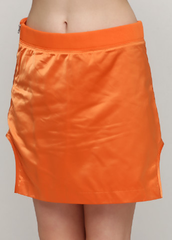 Оранжевая кэжуал однотонная юбка Weekday