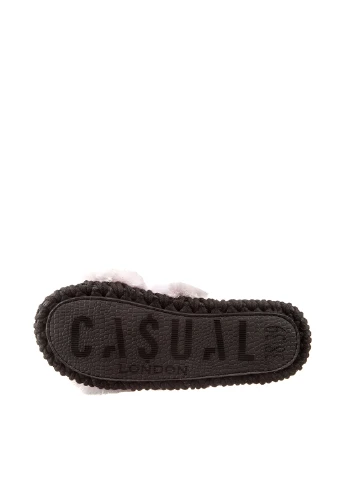Розовые тапочки Casual с мехом