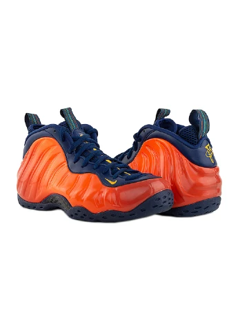 Оранжевые демисезонные кроссовки air foamposite 1 Nike