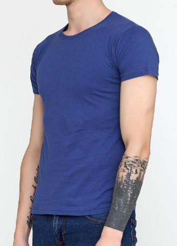 Синяя летняя футболка Strongman