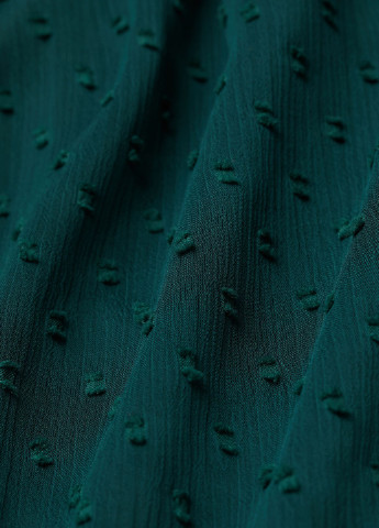 Темно-зеленое кэжуал платье H&M однотонное