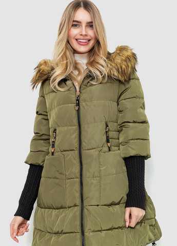 Оливковая (хаки) зимняя куртка Ager