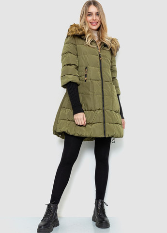 Оливковая (хаки) зимняя куртка Ager