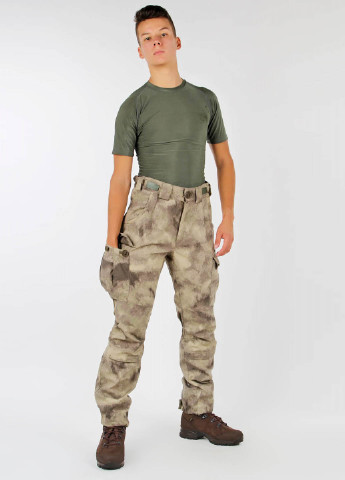 Бежевые кэжуал демисезонные со средней талией брюки Nation Gear