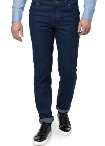 Темно-синие демисезонные прямые джинсы Arber