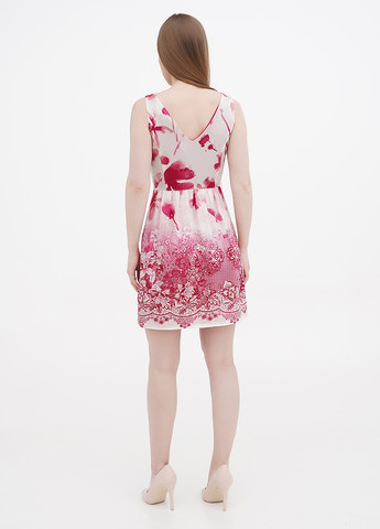 Розовое кэжуал платье клеш Liu Jo с цветочным принтом