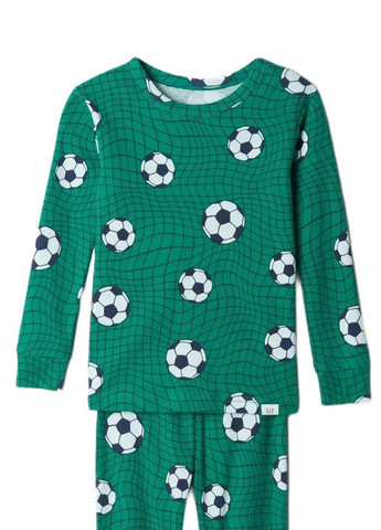 Зелена всесезон піжама (лонгслів, штани) лонгслів + брюки Gap