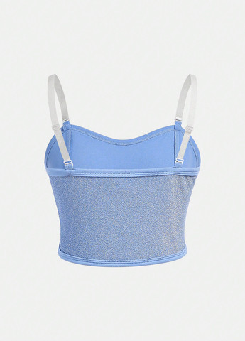 Голубой летний костюм (топ, брюки) SHEIN