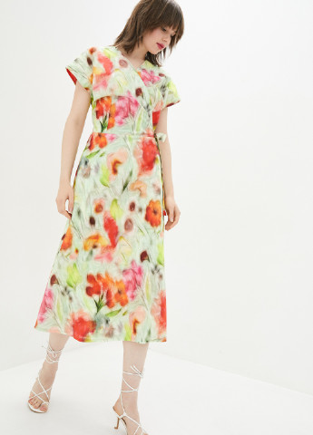 Женское летнее Платье на запах DANNA с цветочным принтом