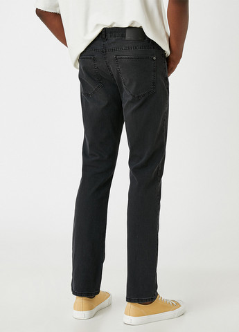 Темно-серые демисезонные прямые джинсы KOTON