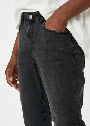 Темно-серые демисезонные прямые джинсы KOTON