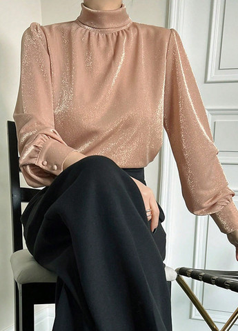 Розово-коричневая блуза SHEIN