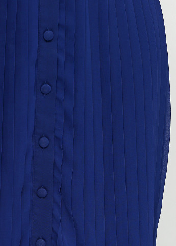 Синяя кэжуал однотонная юбка KOTOH плиссе