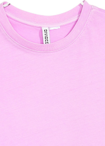 Розово-лиловая летняя футболка H&M
