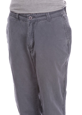 Серые кэжуал демисезонные прямые брюки Ganesh
