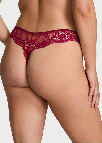 Бордовий демісезонний комплект (бюстгальтер, трусики) Victoria's Secret