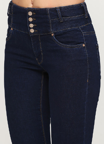 Темно-синие демисезонные скинни джинсы C&A