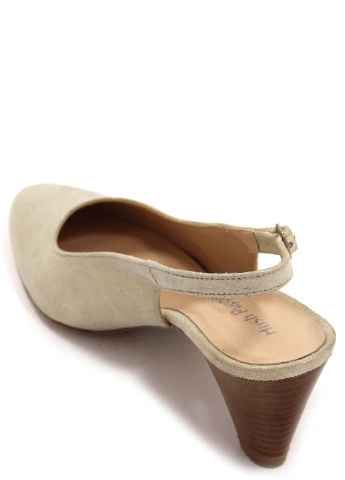 Hush Puppies Женские лодочки слингбеки серебряный з текстиль, — демисезон (239482750)