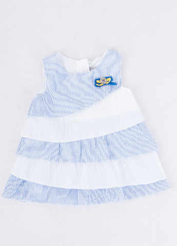 Блакитний літній комплект (плаття, трусики) Boboli