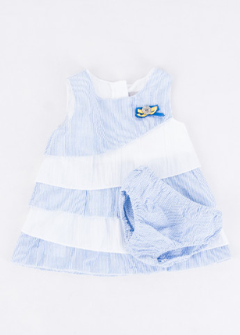 Блакитний літній комплект (плаття, трусики) Boboli