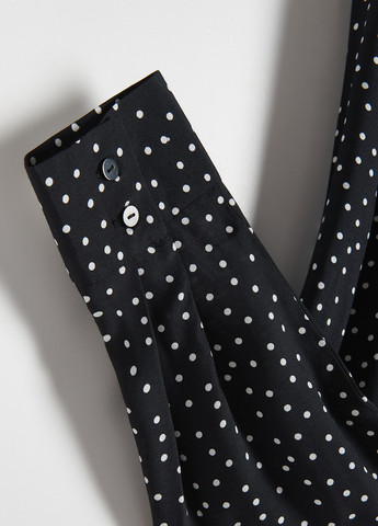 Чорно-білий кежуал сукня для вагітних в стилі армпір Reserved в горошок