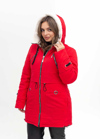 Красная зимняя зимняя куртка ALLY