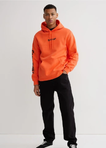 Худі фліс,морквяний, H&M (255170804)