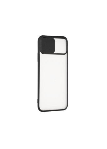 Чехол пластиковый Slide Camera для iPhone 12 Pro Max прозрачный матовый Clear Matte Black Gelius (220821700)