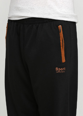 Черные спортивные демисезонные прямые брюки Linte Bob